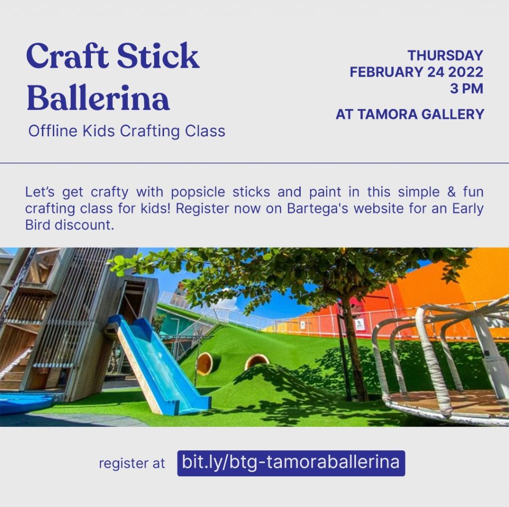 Tamora Gallery DIY Kids Craft Stick Ballerina with Bartega
